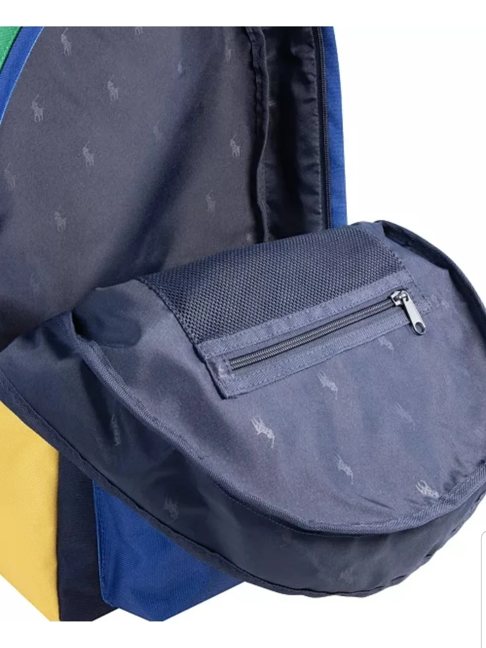 NEW! Polo by Ralph Lauren Navy, Blue, Green & Red Colorblock Backpack NWT